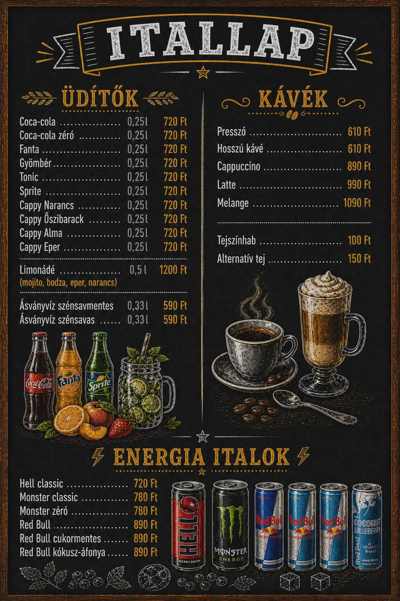 Drink menu 1
