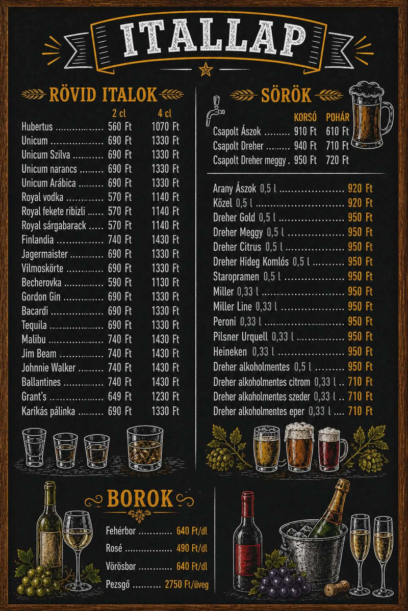 Drink menu 3